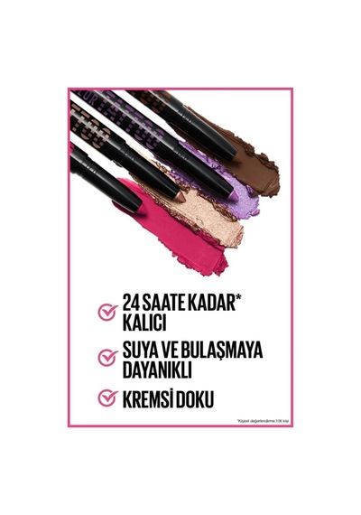 Maybelline New York Lash Sensational Sky High Cosmic Black Maskara + Color Tattoo Eye Stix Göz Farı Kaş Kalemi Courageous
