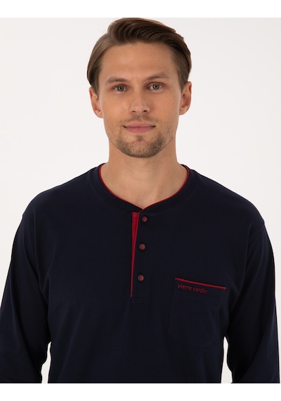 Pierre Cardin Erkek Lacivert Pijama Takım 50322570-200 Lacivert