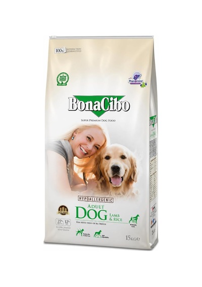Adult Dog Lamb Rice Bonacibo Kuzu Etli Ve Pirinçli Yetişkin Köpek Maması 15 Kilo
