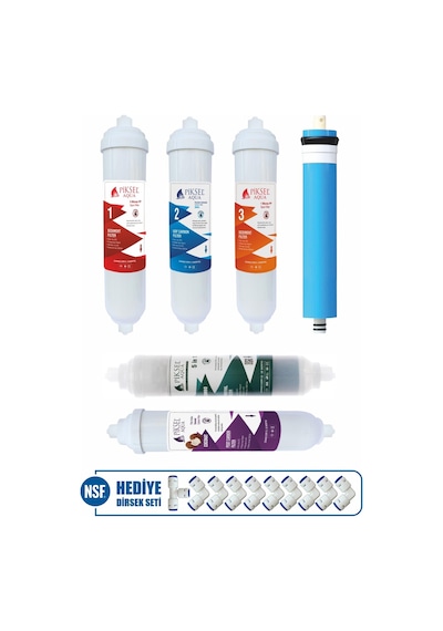 Piksel Aqua 6 Filtre 10 Aşama Kapalı Kasa Su Arıtma Cihazı Filtre