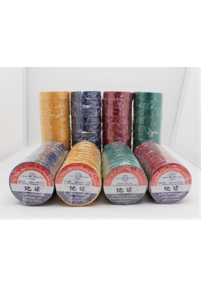 Globe Pvc Elektrik İzolasyon Bant "0.13x19x10yrds" 10' Lu Asorti