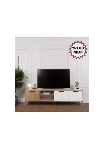 %100 Mdf Legnano 180cm Tv Ünitesi Kahverengi