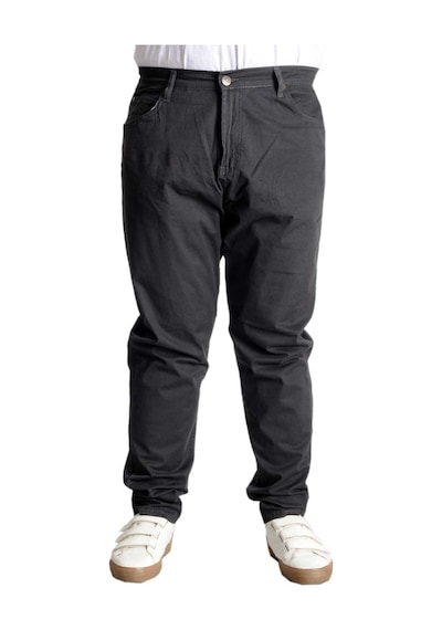 Mode Xl Büyük Beden Keten 5 Cep Milano Classic Pantolon 20902 Antrasit 001