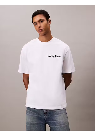Calvin Klein Erkek Tişört-lv04rc829g Beyaz
