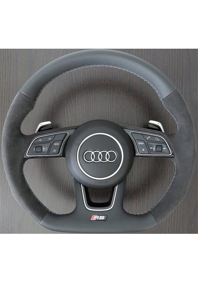 Audi Rs Direksiyon Alüminyum Alaşımlı 3M 3D Sticker Logo 2Li Set