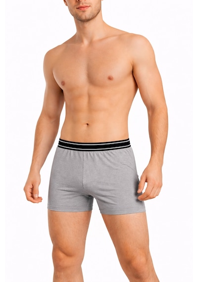 Maxi-dry Erkek Boxer Aşırı Terleme Önleyici Çift Katmanlı, Islaklık Sızdırmaz, Nefes Alabilen Iç Giyim Gri