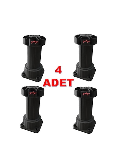 Ayarlanabilir Baza Ayağı 10-15 Cm - 4 Adet, Tezgah Ve Mobilya Ayağı -