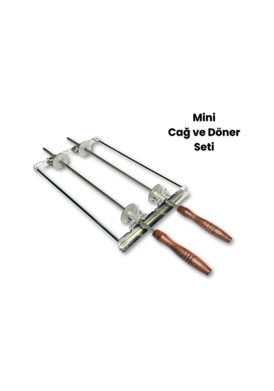 Barbekü Mangal Mini Master Cağ Döner, Et Döner Ve Tavuk Döner Seti