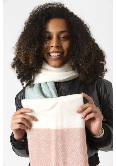 Püsküllü Buklet Atkı Şal 40x210 CM 1290 Pudra