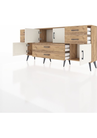 Arges Konsol Tek Raflı 6 Çekmeceli 4 Kapaklı 176x30x83 Çam-aytaşı/çam Aytaşı/çam Arges Konsol Tek Raflı 6 Çekmeceli 4 Kapaklı 176x30x83 Çam-aytaşı/çam Aytaşı/çam