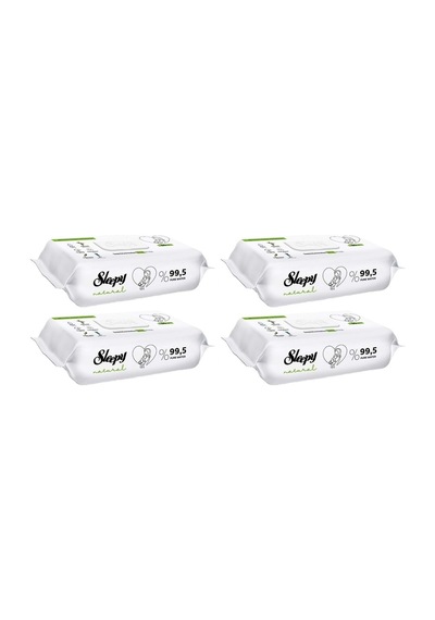 Sleepy Islak Havlu Mendil 90 Yaprak Natural Yenidoğan 4 Lü Set 360 Yaprak Plastik Kapaklı