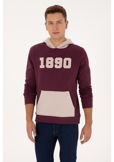 U.s. Polo Assn. Erkek Plum Sweatshirt 50316359-vr177 New Plum