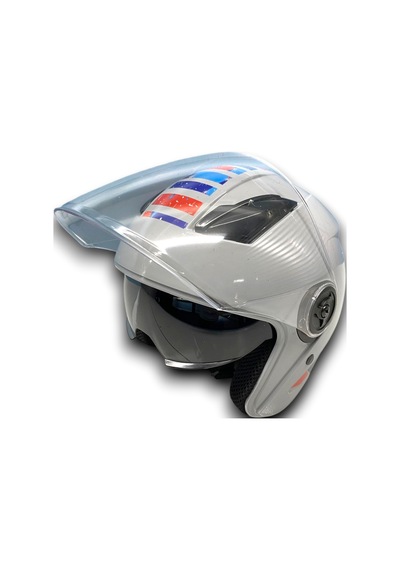 Motosiklet Kask Yazlık Model Gri