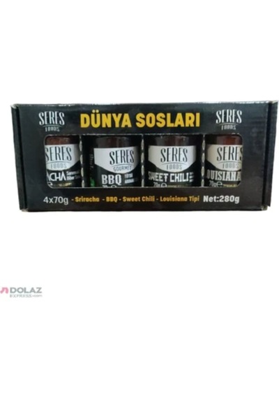 Seres Foods Gourmet Dünya Sosları Seti 70 Gr X 4 Kavanoz Cam