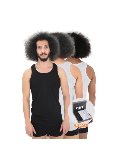 Cnt Erkek Atlet Pamuklu Basic 6'lı Premium Paket Karışık Karışık