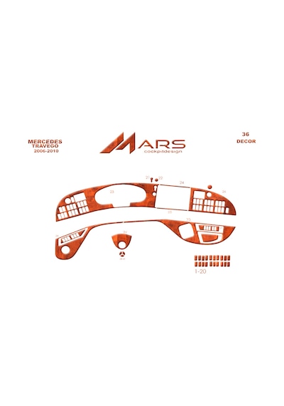 Mercedes Travego Torpido Kaplama 2005-2010 36 Parça Maun