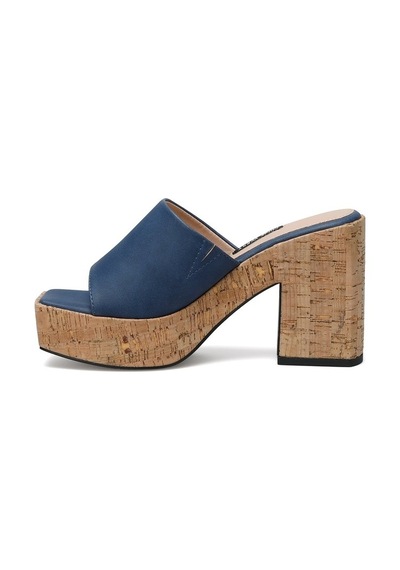 Nine West Garba 2Fx Kadın Topuklu Terlik-Lacivert