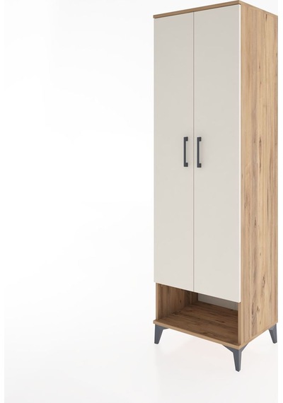 Hyperion Dolap 4 Raflı 2 Kapaklı 60x44x195 Çam-aytaşı Çam
