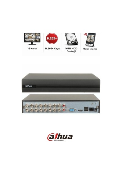 Xvr1b16-ı 16 Kanal Dvr Kayıt Cihazı 1080p Kamera Sistemi