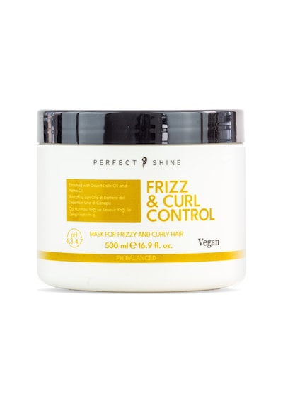Perfect Shine Frizz&curl Kıvırcık Dalgalı Saçlar İçin Kenevir Ve Çöl Hurması Yağı Özlü Saç Maskesi 500ml