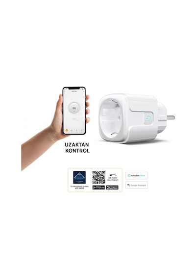 Polosmart Mp24 Uygulama Kontrollü Akıllı Priz Beyaz
