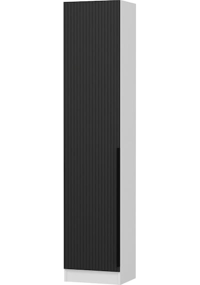 Minar Kale 210 Cm 1 Kapaklı 1b Raf Portmanto Byz Mbr Çizgili Ant