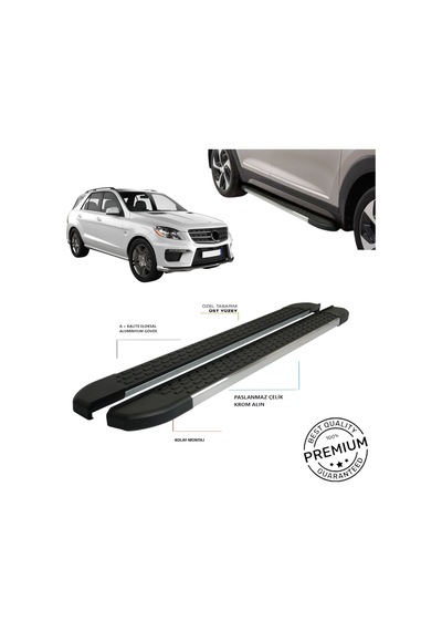 Mercedes M Class W166 İle Uyumlu 2011 2012 2013 2014 2015 2016 2017 2018 2019 Yan Basamak