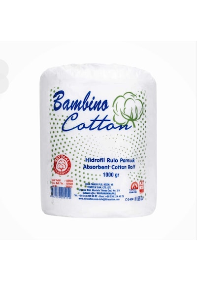 Bambino Hidrofil Rulo Pamuk 1 Kg - 10 Adet