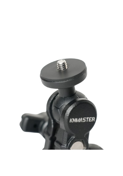 Knmaster Mc-200 360 Ayarlanabilir Motosiklet Çift Yengeç Kelepçeli Double Clamp Aksiyon Kamera Destek Aparatı 17 Cm