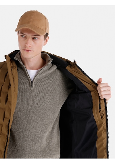 Colin's Colins Slim Fit Kapüşonlu Kahverengi Erkek Mont Cl1066366 Camel