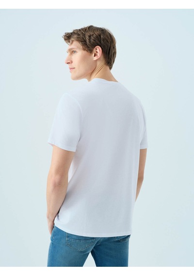 Loft Regular Fit Beyaz Erkek T-shirt Lf2038585 Beyaz