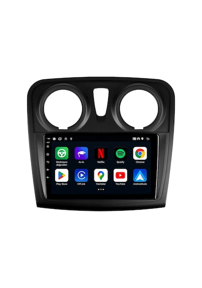 Dacia Sandero Android Multimedya 2012-2021 Carplay Android Auto Navigasyon Kameralı 4gb Ram 32gb 9"