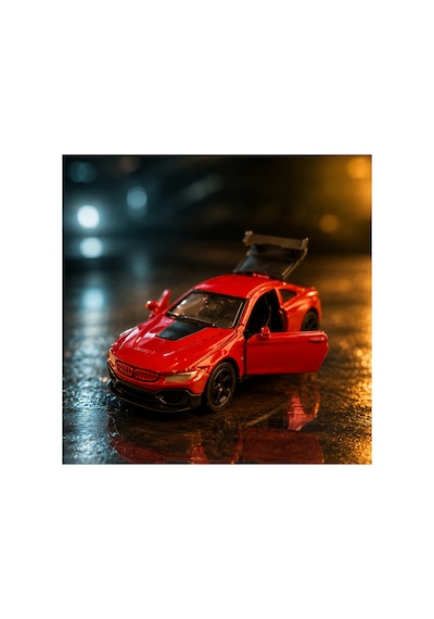 4'lü Die Cast Metal Spor Araba Seti Set 1 1:64 Ölçek - Açılır Kapı & Bagaj - Kutulu Koleksiyon Karışık Renk Ve Model