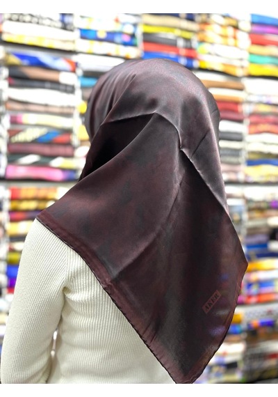 Aker Saf İpek Eşarp - Sura - Nostalji Serisi - 7208701 Koyu Bordo-342