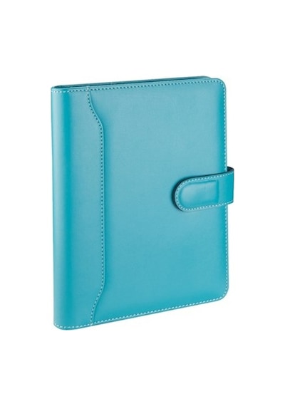 Organizer Ajanda Tarihsiz Kareli 20x26 CM - Turkuaz