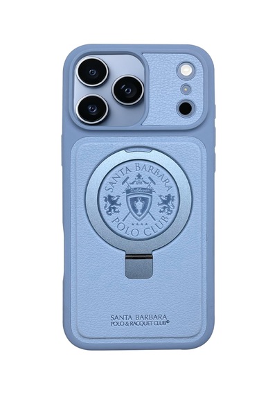 Sbprc İphone 18 Pro Max / 17 Pro Max Kılıf Standlı M-safe Şarja Uygun Puderi Mekanik Tuş Primo Kapak Mavi