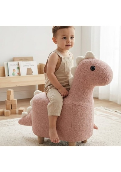 Argimo Rexy Dinozor Bebek Çocuk Odası Puf Pembe