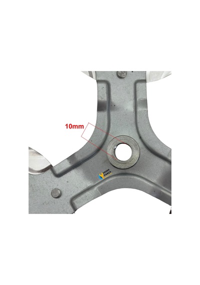Bir Çok Marka İle Uyumlu Mil Çapı 10mm Metal Vantilatör Pervanesi