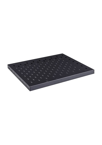 19" Sabit Raf D:1000 Mm Kabinler İçindir Derinlik:740mm Yuk Kapasitesi 50kg Siyah