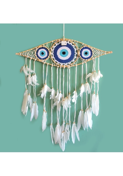 Rüya Kapanı Düş Kapanı Dream Catcher Göz Tasarımı Çok Renkli