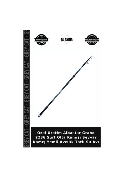Özel Üretim Albastar Grand 2236 Surf Olta Kamışı Seyyar Kamış Yemli Avcılık Tatlı Su Avı 390Cm