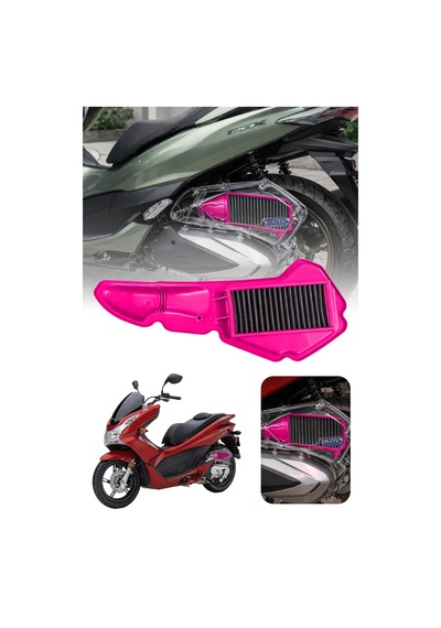 Honda Pcx Uyumlu Pembe Temizlenebilir Performans Hava Filtresi 2021-2026