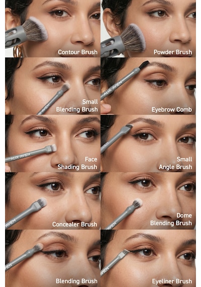 Çok Amaçlı 10'lu Makyaj Fırçası - 10 In 1 Multifunctional Makeup Brush