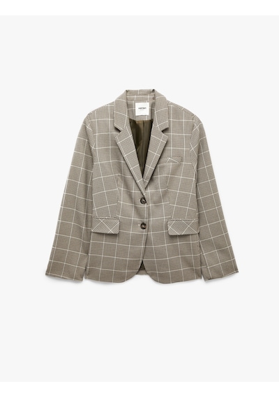 Koton Regular Fit Uzun Kollu Klasik Yaka Cepli Düğmeli Ekose Blazer Ceket Kahverengi Ekose 7wak50139uw Koton Regular Fit Uzun Kollu Klasik Yaka Cepli Düğmeli Ekose Blazer Ceket Kahverengi Ekose 7wak50139uw