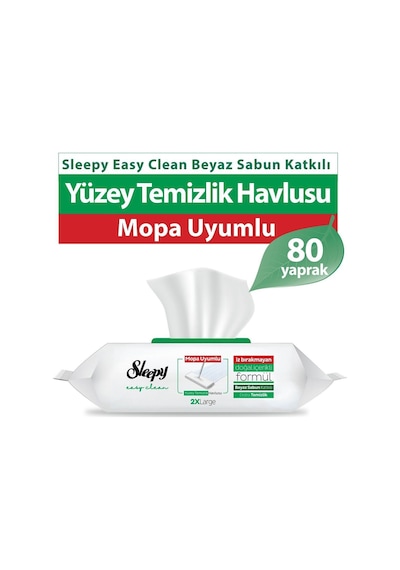 Easy Clean Mopa Uyumlu Yüzey Temizlik Havlusu 80 Yaprak X 5 Adet Diğer