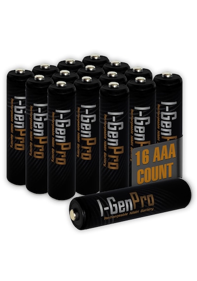 I-Gen Pro P134 16 Adet AAA 1100 mAh Şarj Edilebilir İnce Kalem Pil 1.2V Ni-MH Şarjlı Pil