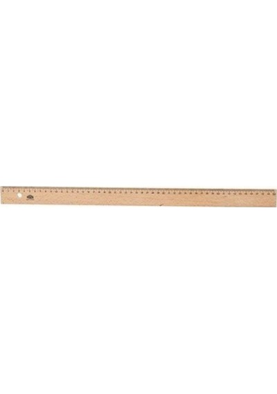 Hatas 048 Tahta Cetvel Takviyesiz 50cm Mavi