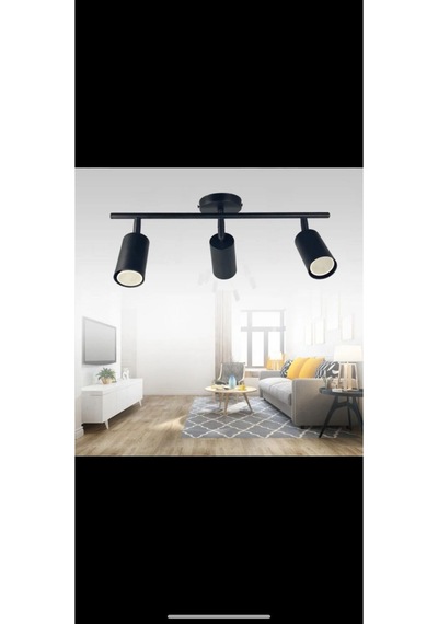 3 Lü Mafsallı Modern Spot Siyah Kasa Ampul Dahil Detaylar Son Resimde Satıcıya Soru Sor