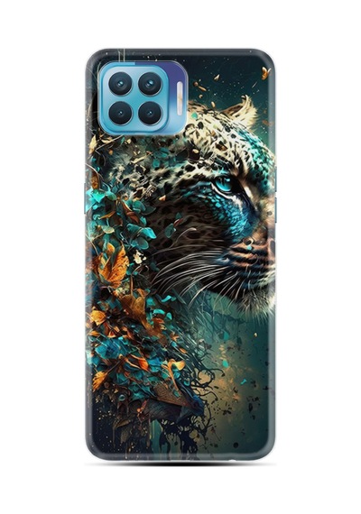 Oppo Reno 4 Lite Kılıf Hayat Serisi Desenli Snow Leopard -stock Code 2018