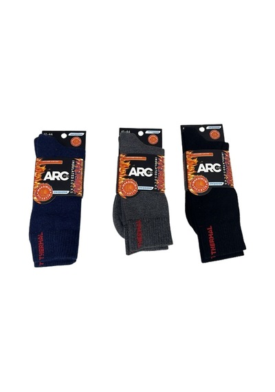 ARC  12 Çift Dikişsiz Termal Havlu Çorap Lacivert